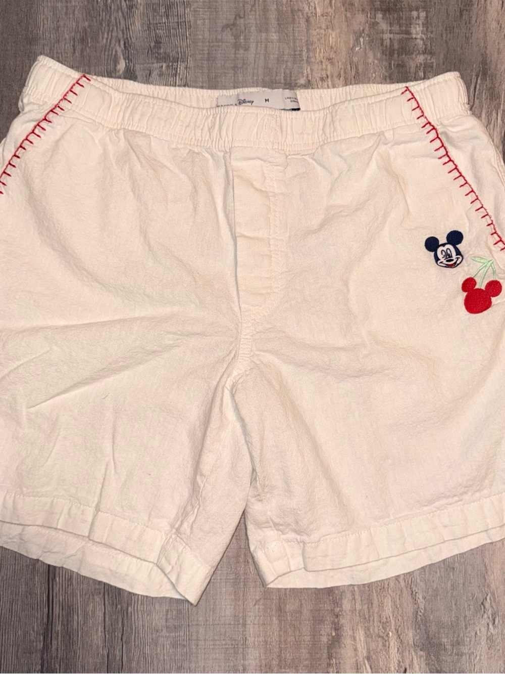 Old Navy x Disney Women’s Linen Shorts with Embroidered Mickey Accent